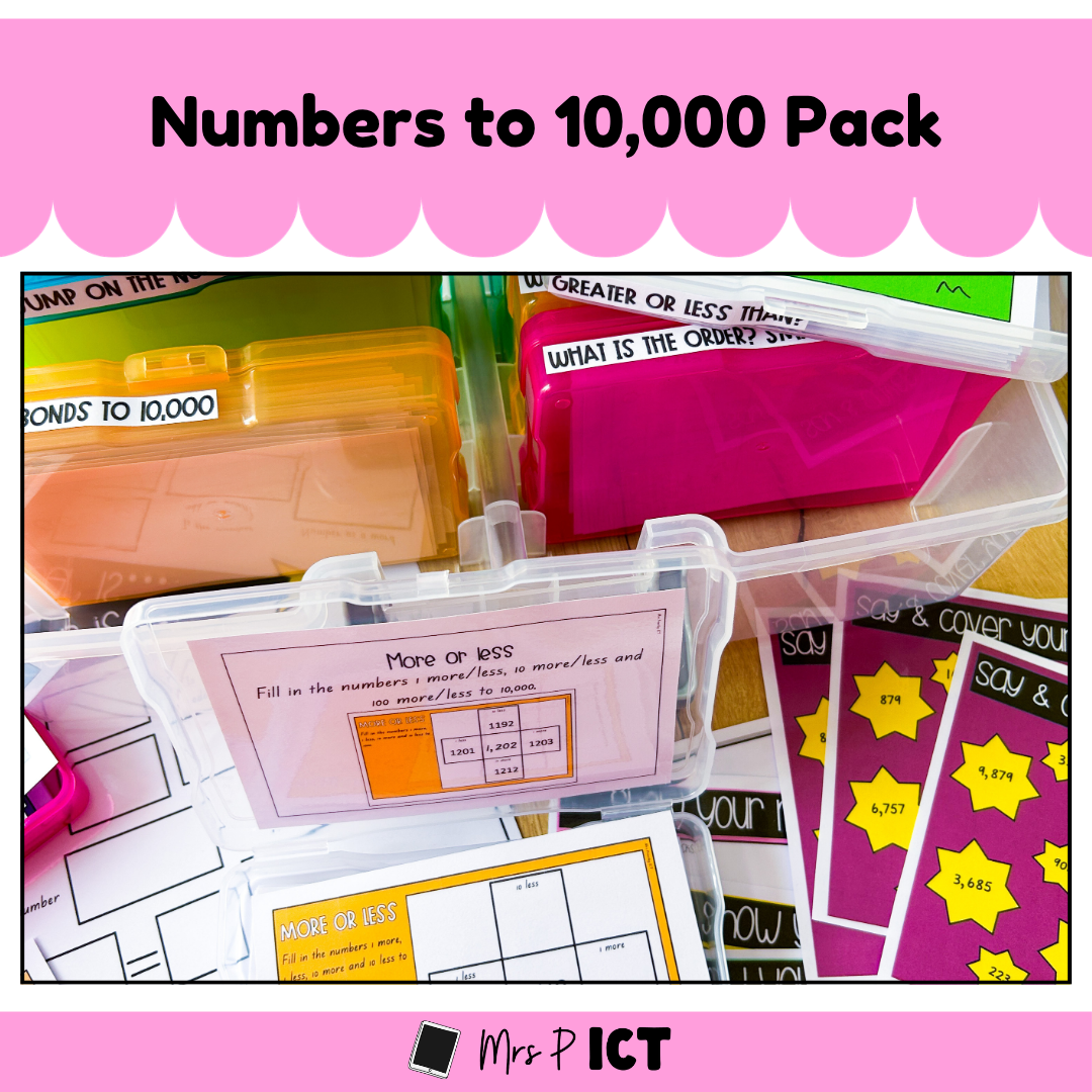 Numbers to 10,000 Pack