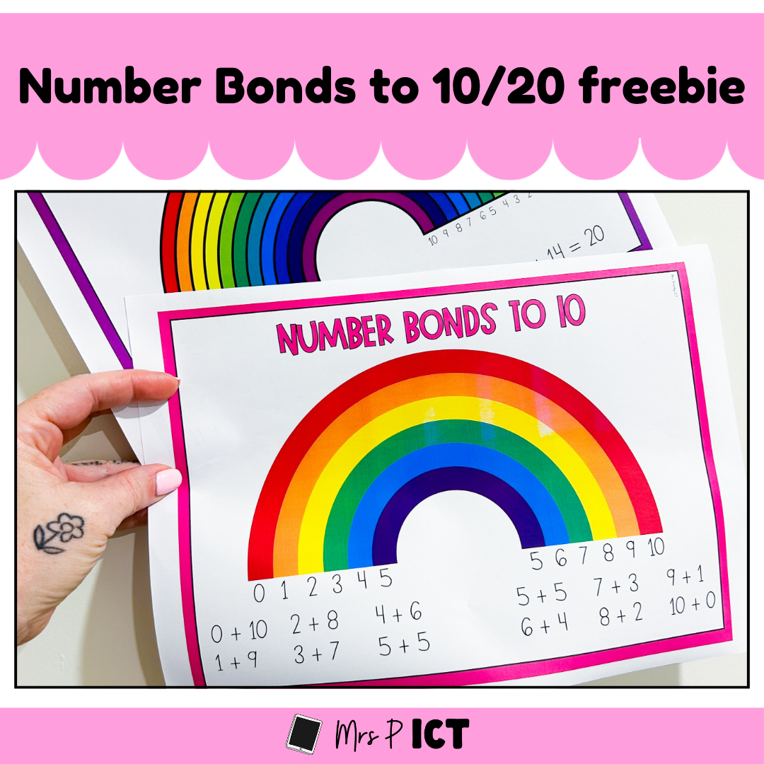 Number bonds to 10 and 20 freebie