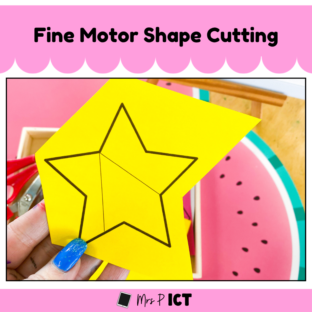 Fine motor shape cutting