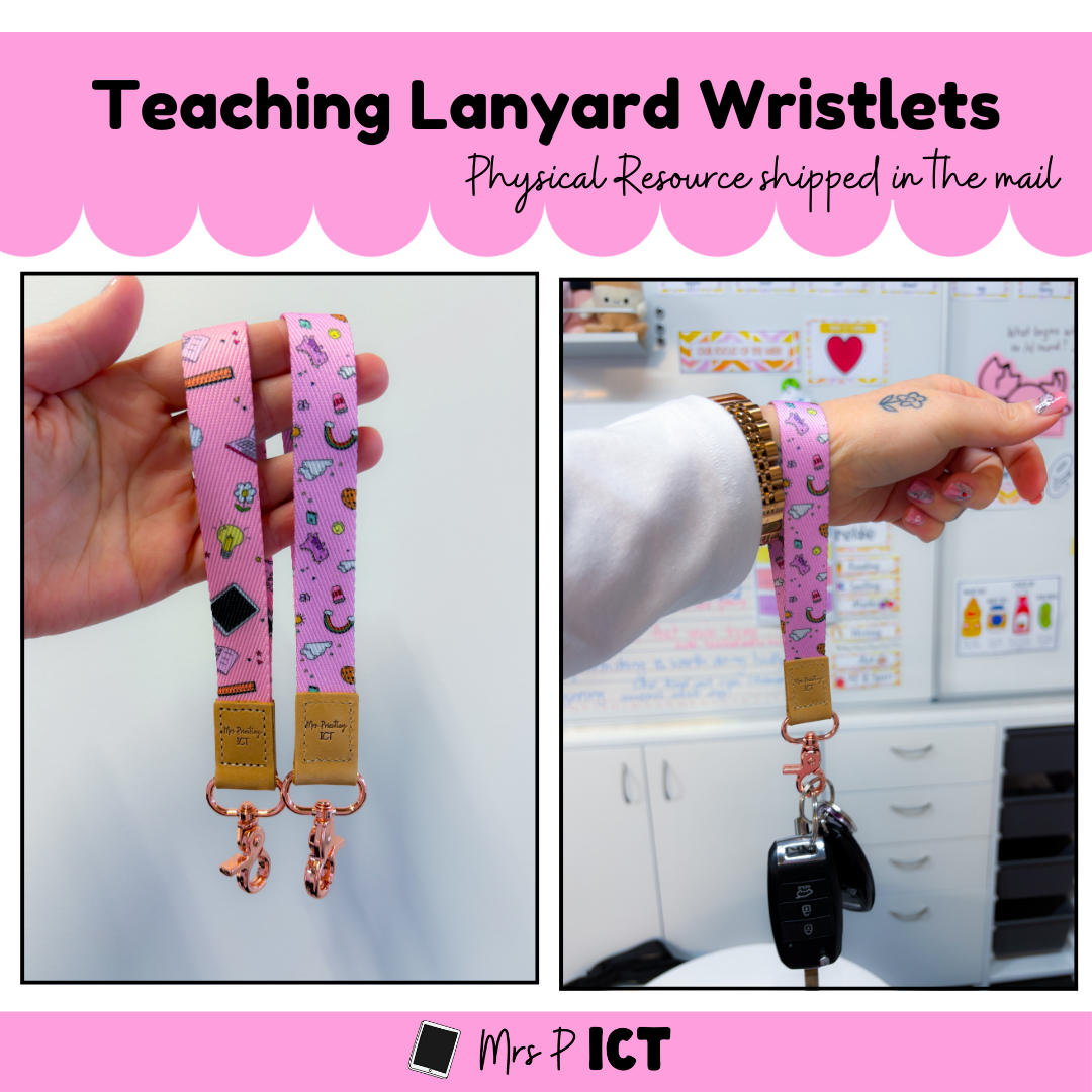 Mrs P ICT Lanyard Wristlets