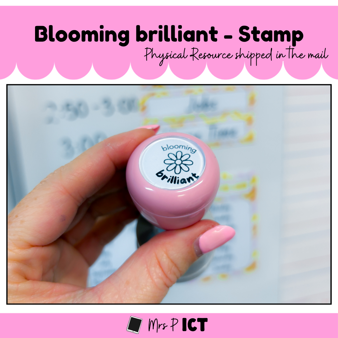 Bloomin brilliant stamp