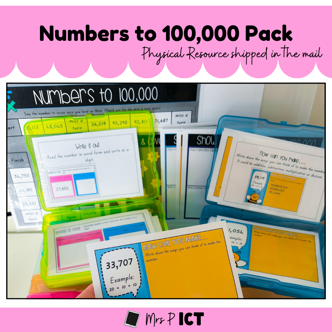 Numbers to 100,000 Pack