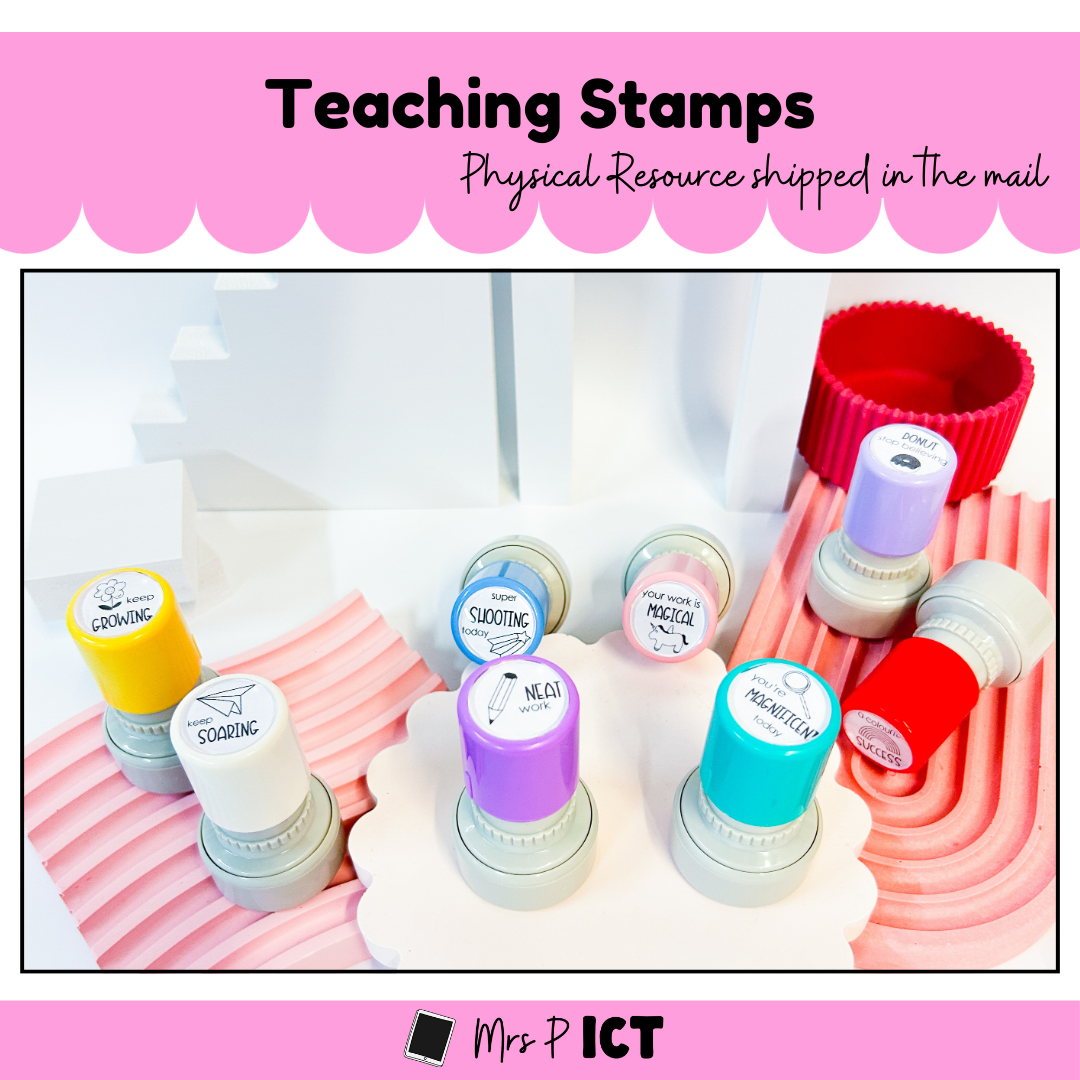 Mrs P ICT Teacher Stamps