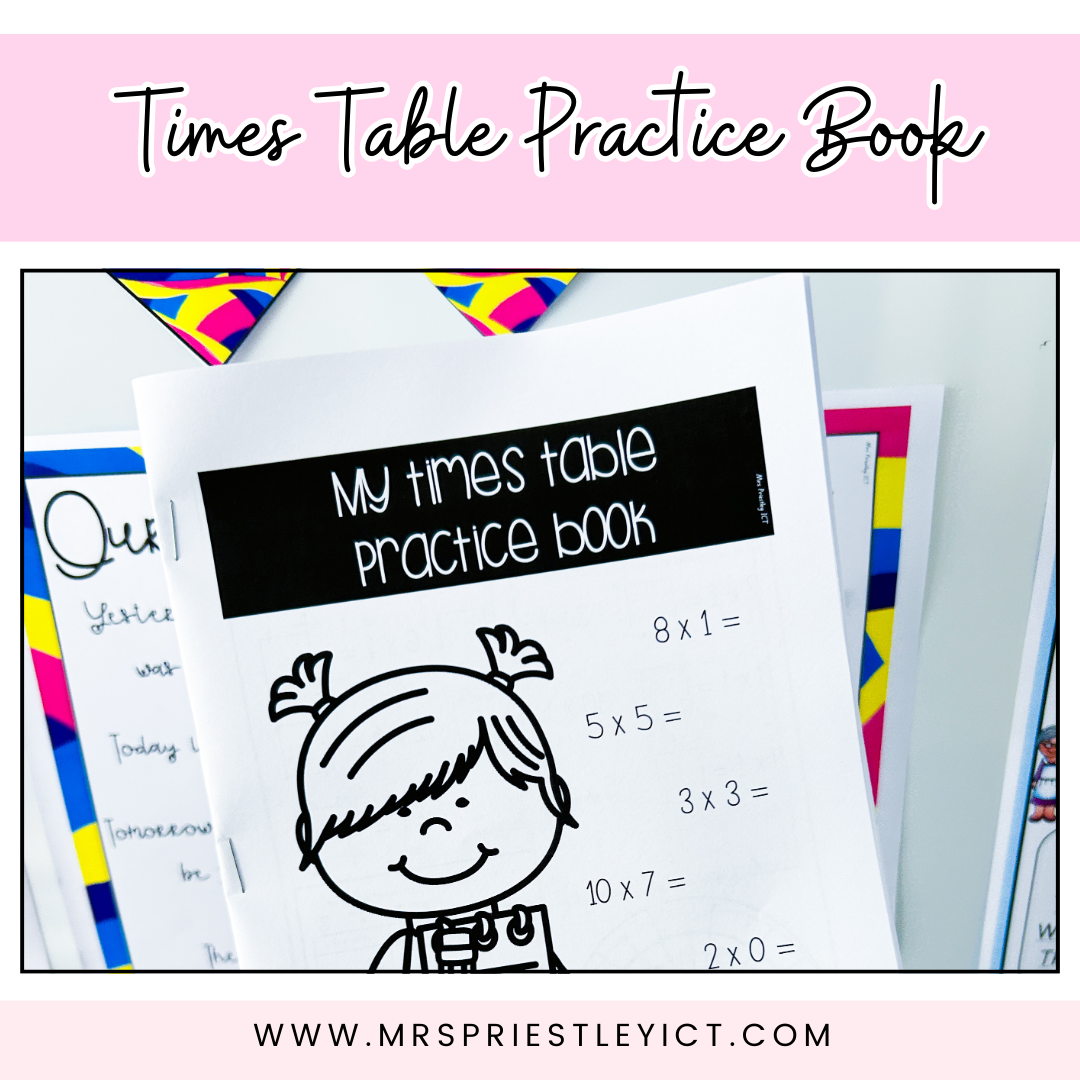 Times Table Practice Book