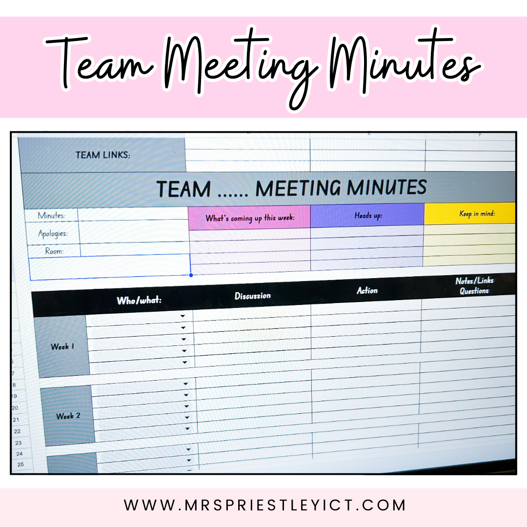 Team Meeting Minutes Template