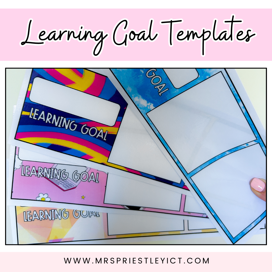 Learning Intent Template Learning Goal Templates – Mrs Priestley ICT