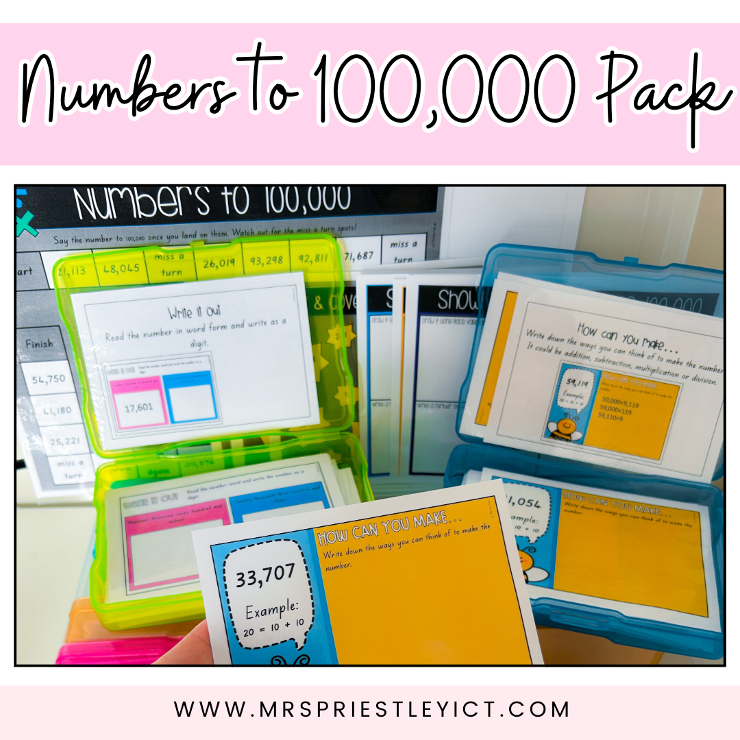 Numbers to 100,000 Pack