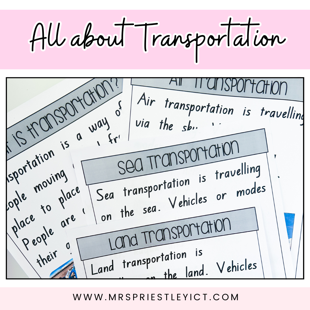 All about Transportation Anchor Charts