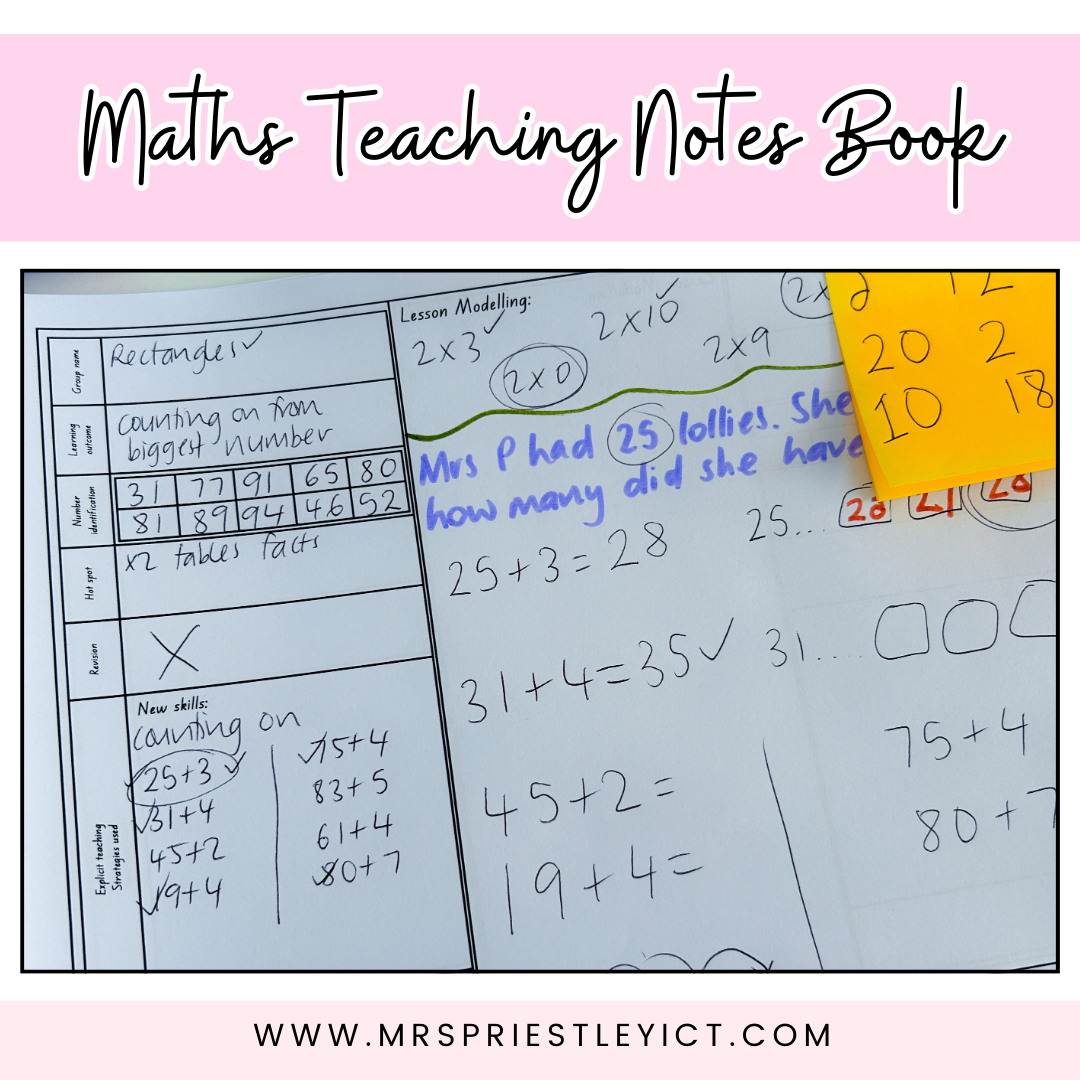 Maths Teaching Notes Book