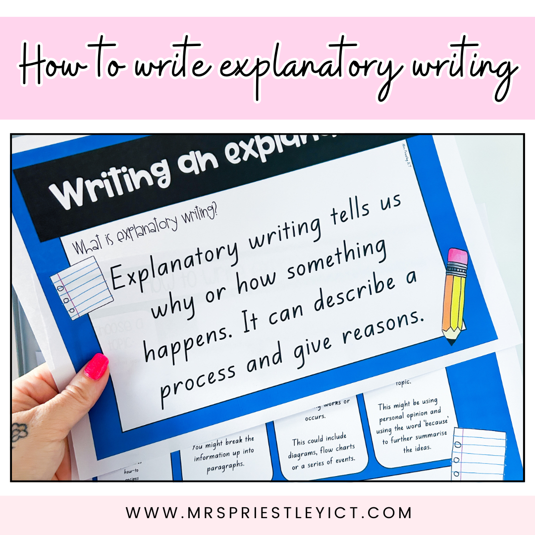 How to write explanatory writing (freebie)