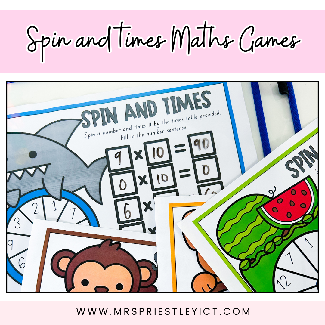 Spin and times Maths Games