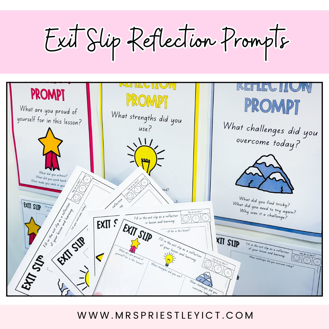 Exit slip Reflection Prompts