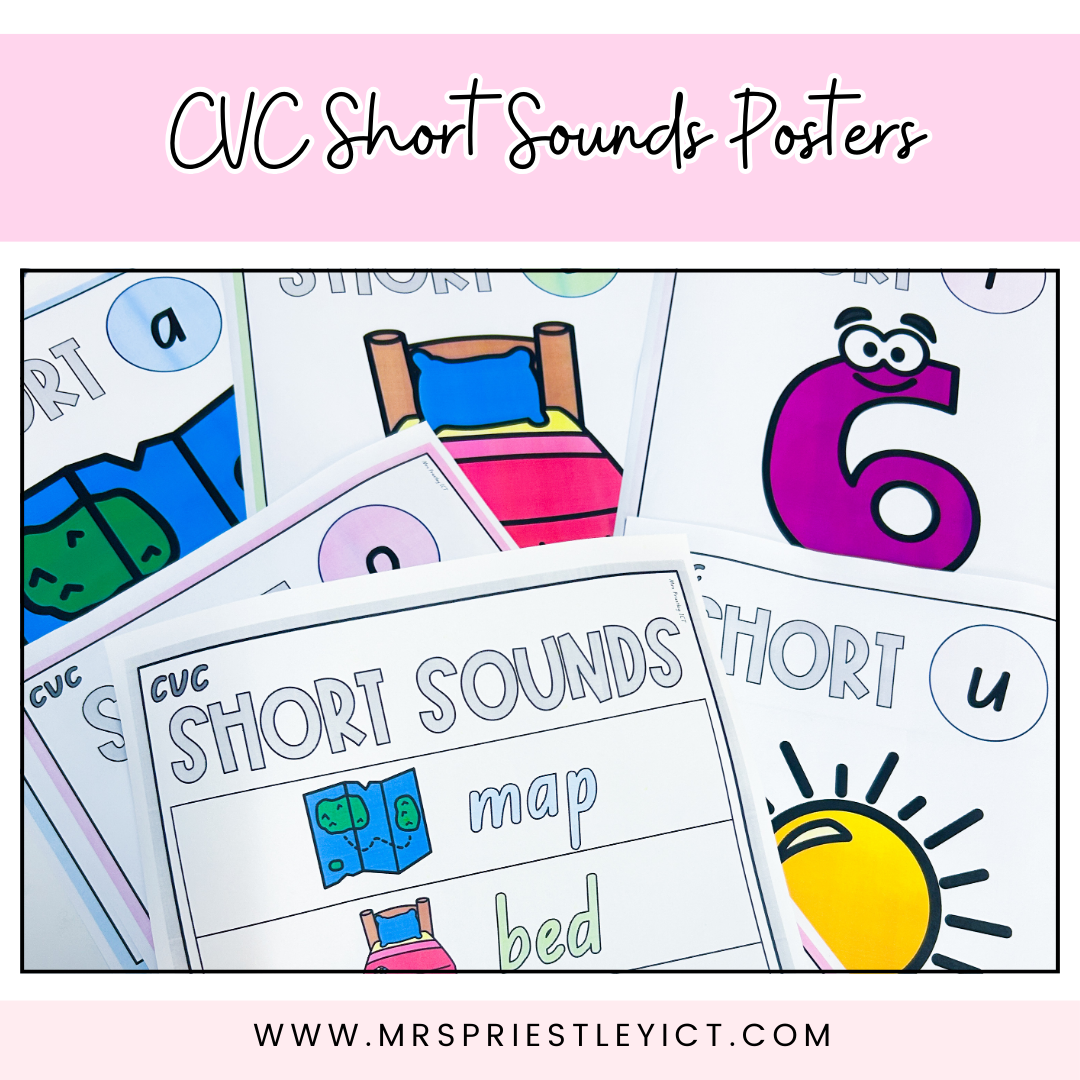 CVC Short Sounds Posters