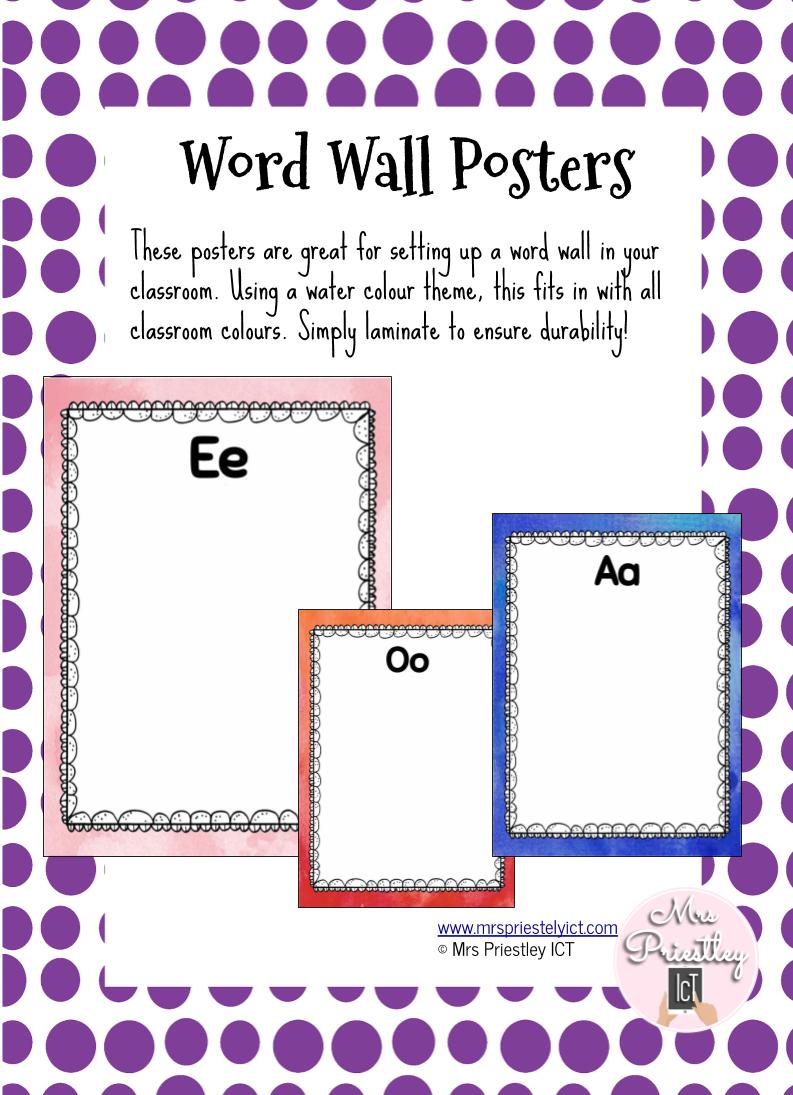 Word Wall Posters