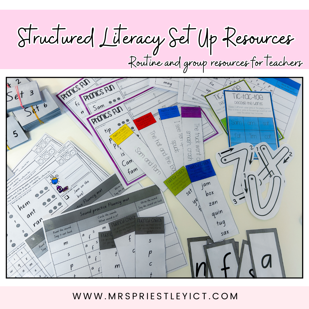 Structured Literacy Set Up Resources