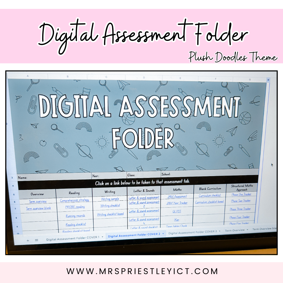 Digital Assessment Folder (Plush Doodles theme)