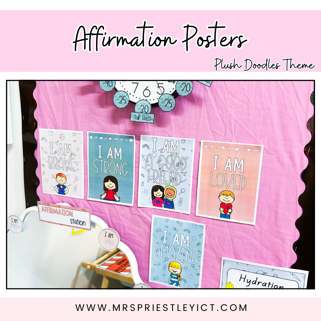 Affirmation Posters - plush doodles