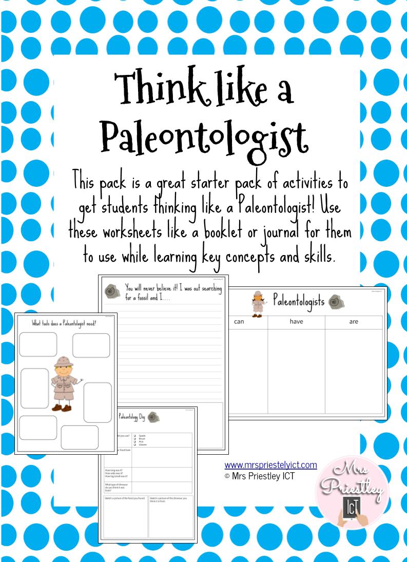 Think like a Paleontologist!