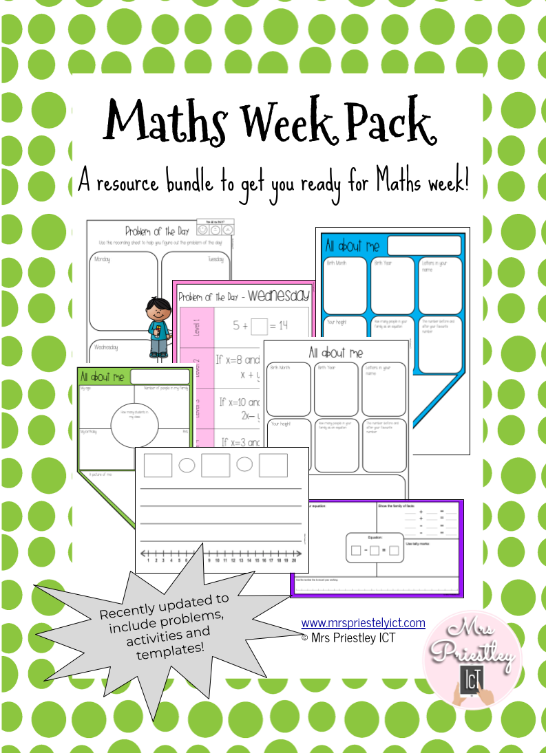 Maths Week Pack β Mrs Priestley ICT