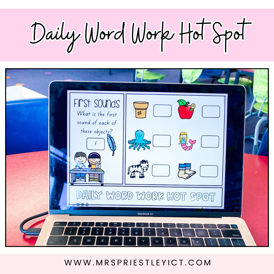 Daily word work hot spot