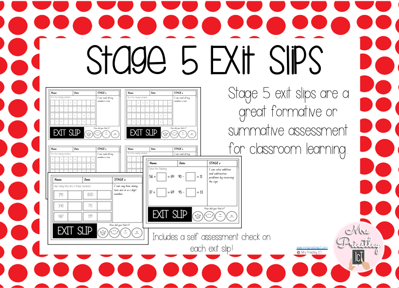 Stage 5 Exit Slips