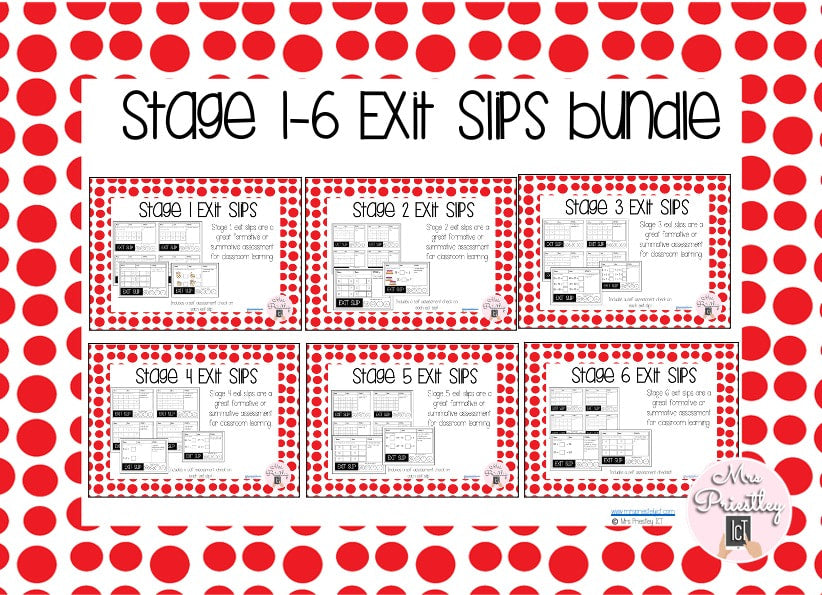 Stage 1-6 Exit Slips