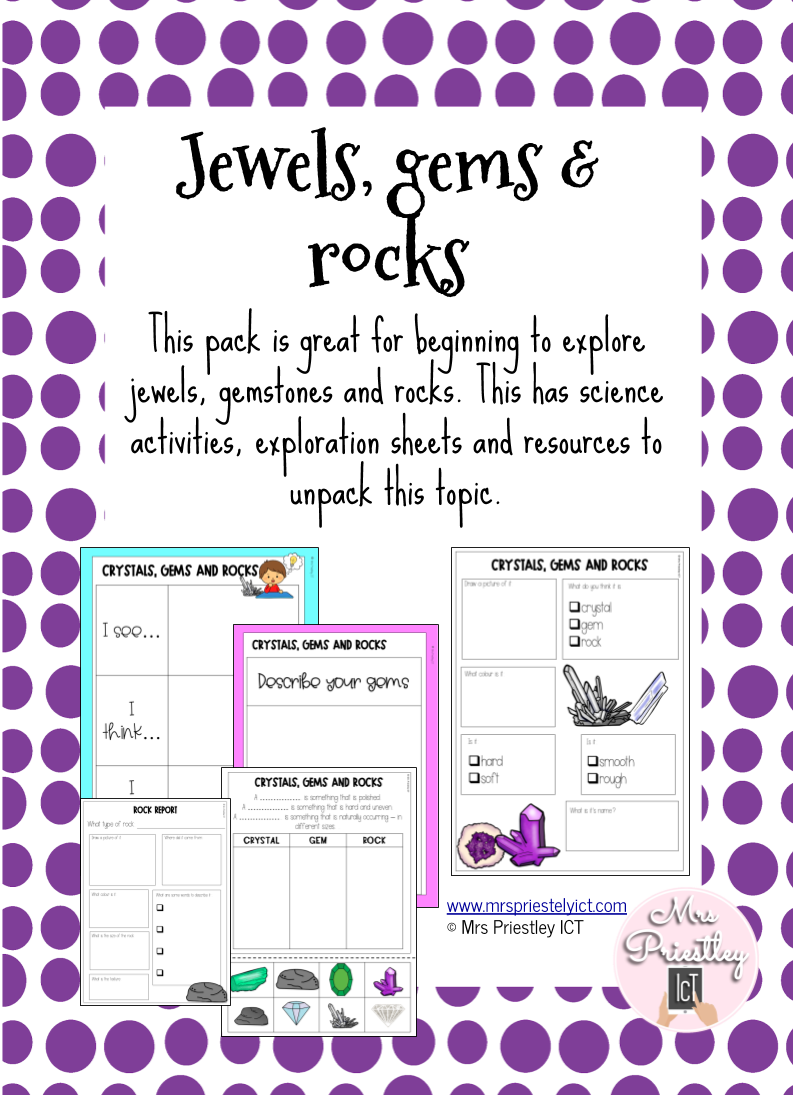 Jewels, gems and rocks