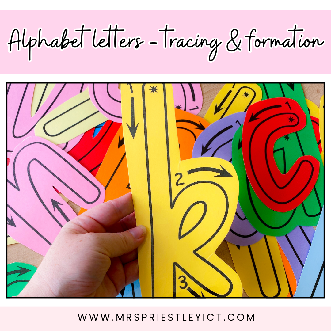 Alphabet letters - tracing and formation