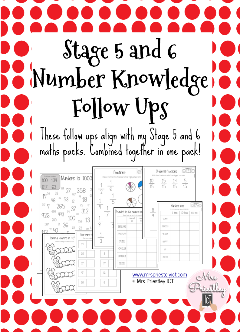 Stage 5 and 6 Number Knowledge Follow Ups