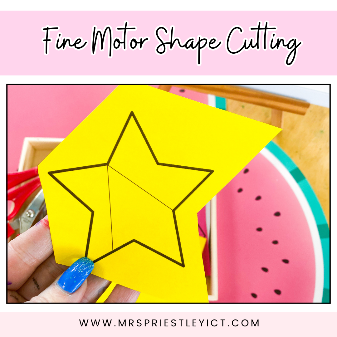 Fine motor shape cutting