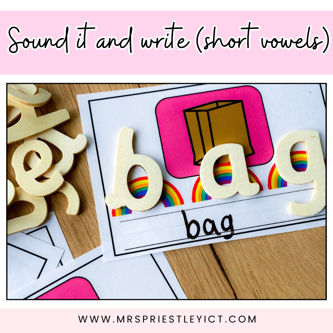 Sound it & write (short vowel sounds)