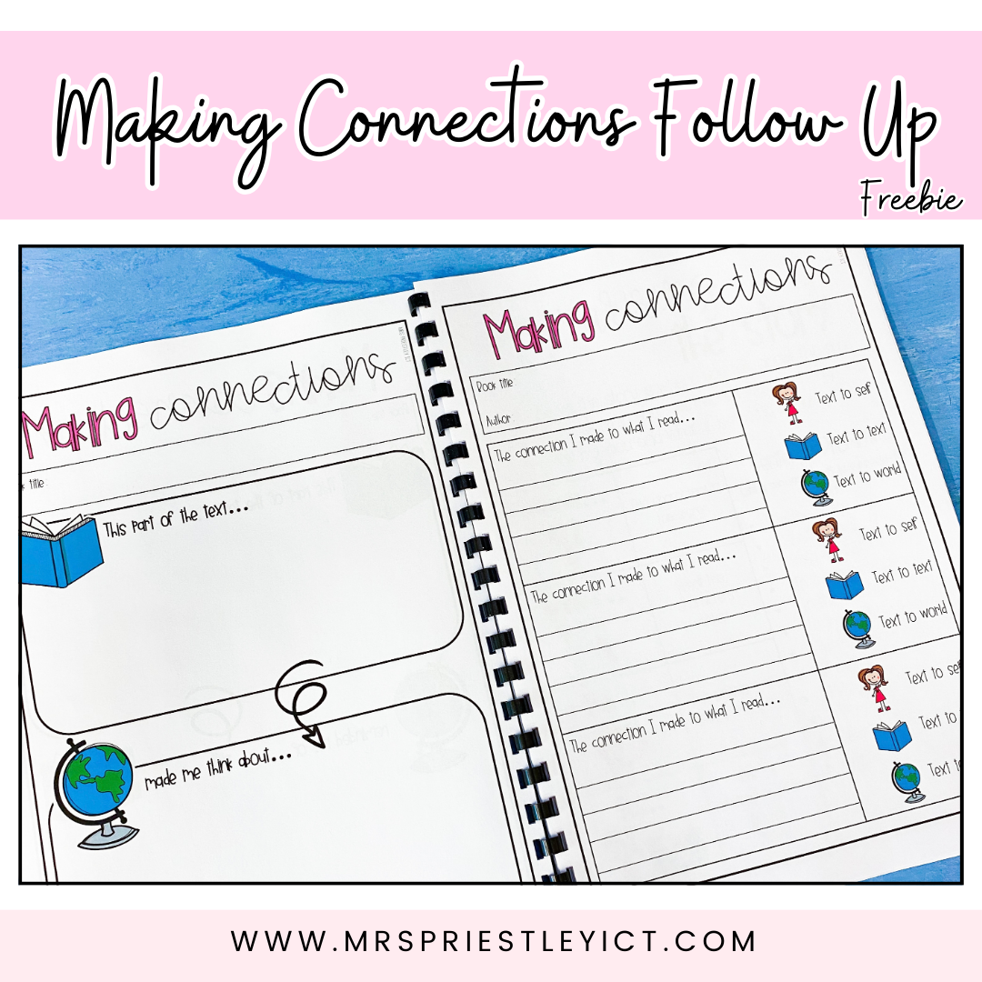 Making connections reading follow ups (freebie)