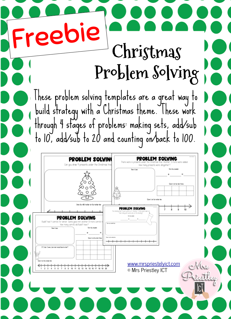 Christmas problem solving (freebie)