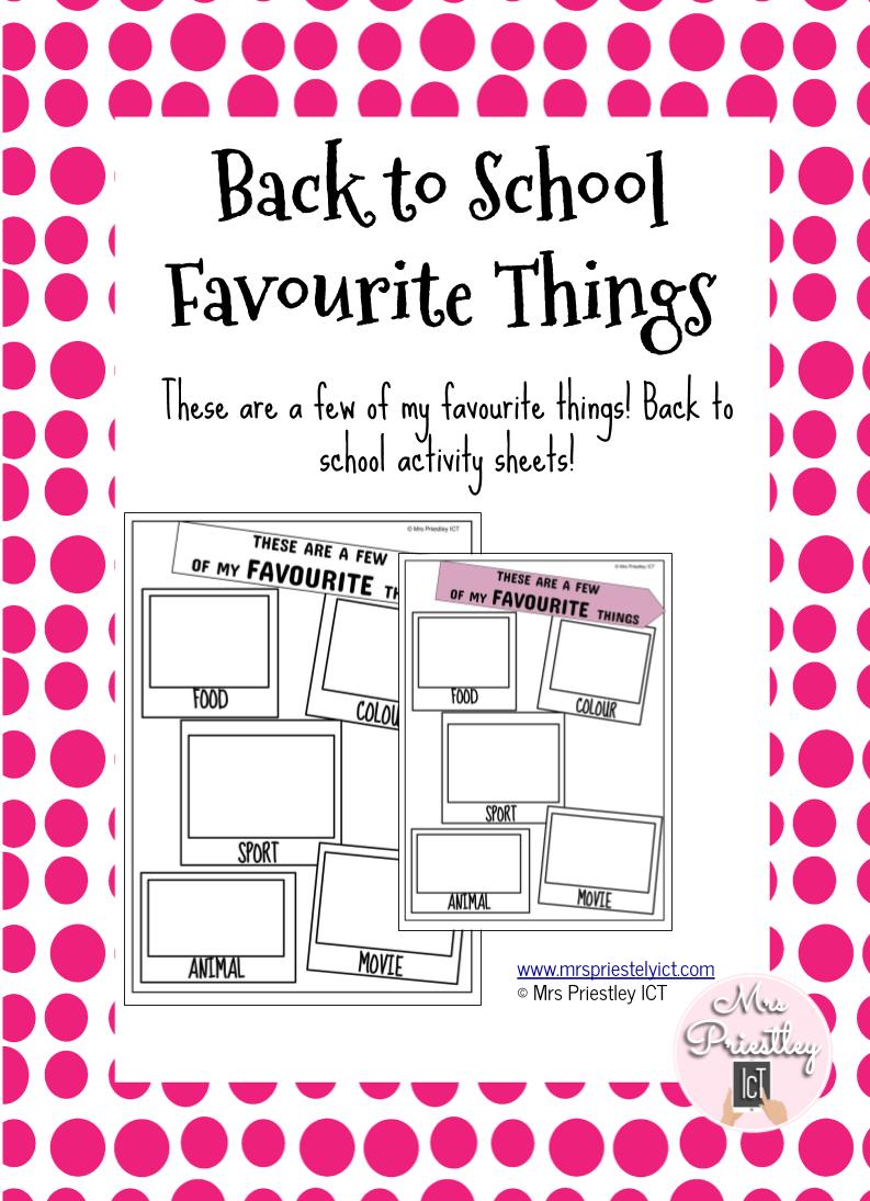 Back to School Favourite Things