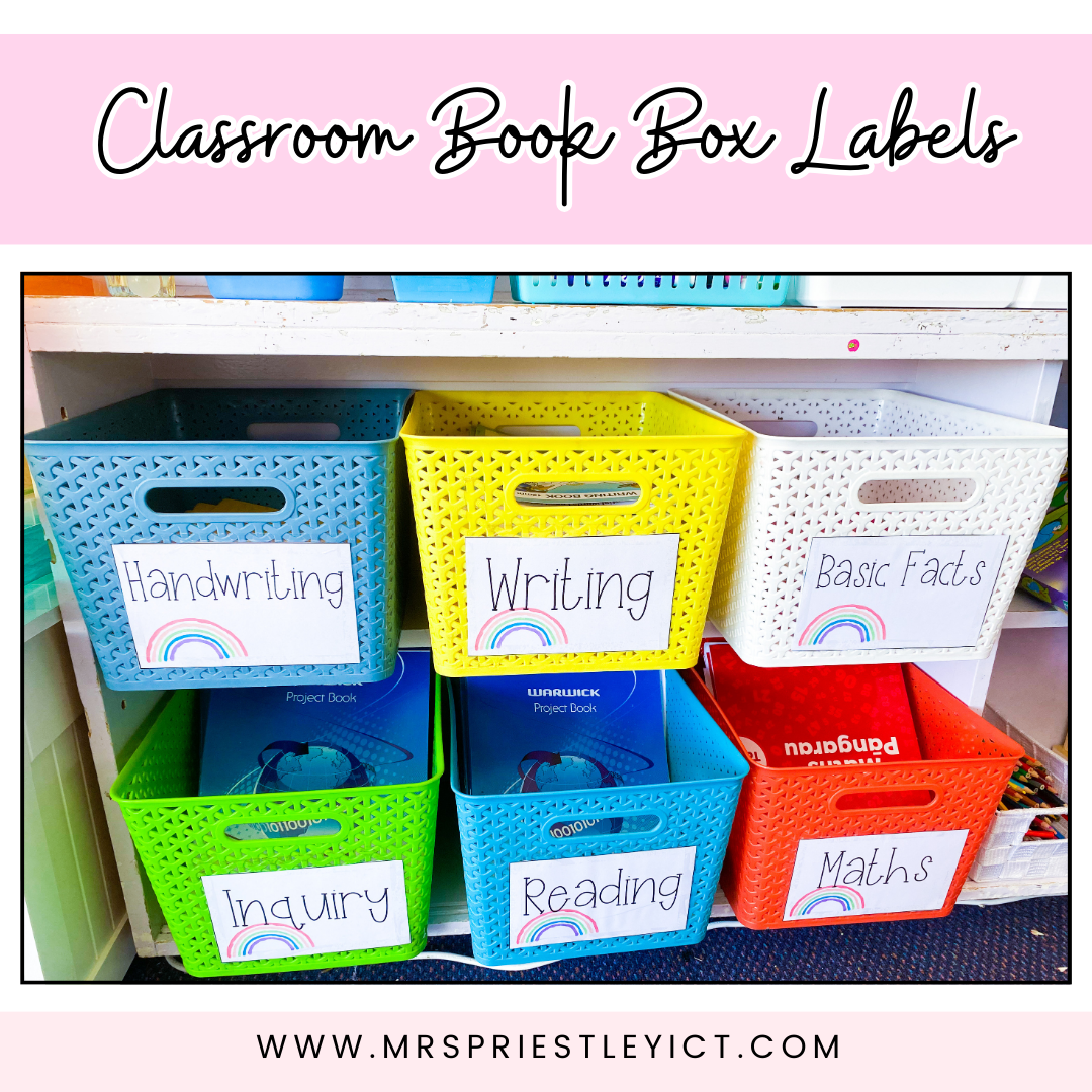 Classroom Book Box Labels