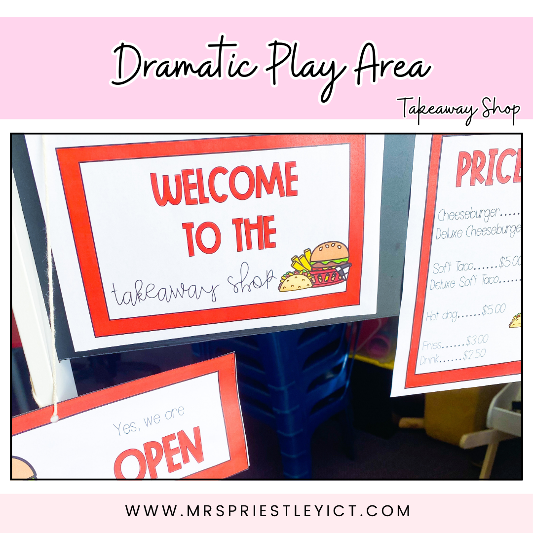 Dramatic Play Area - Takeaway Shop