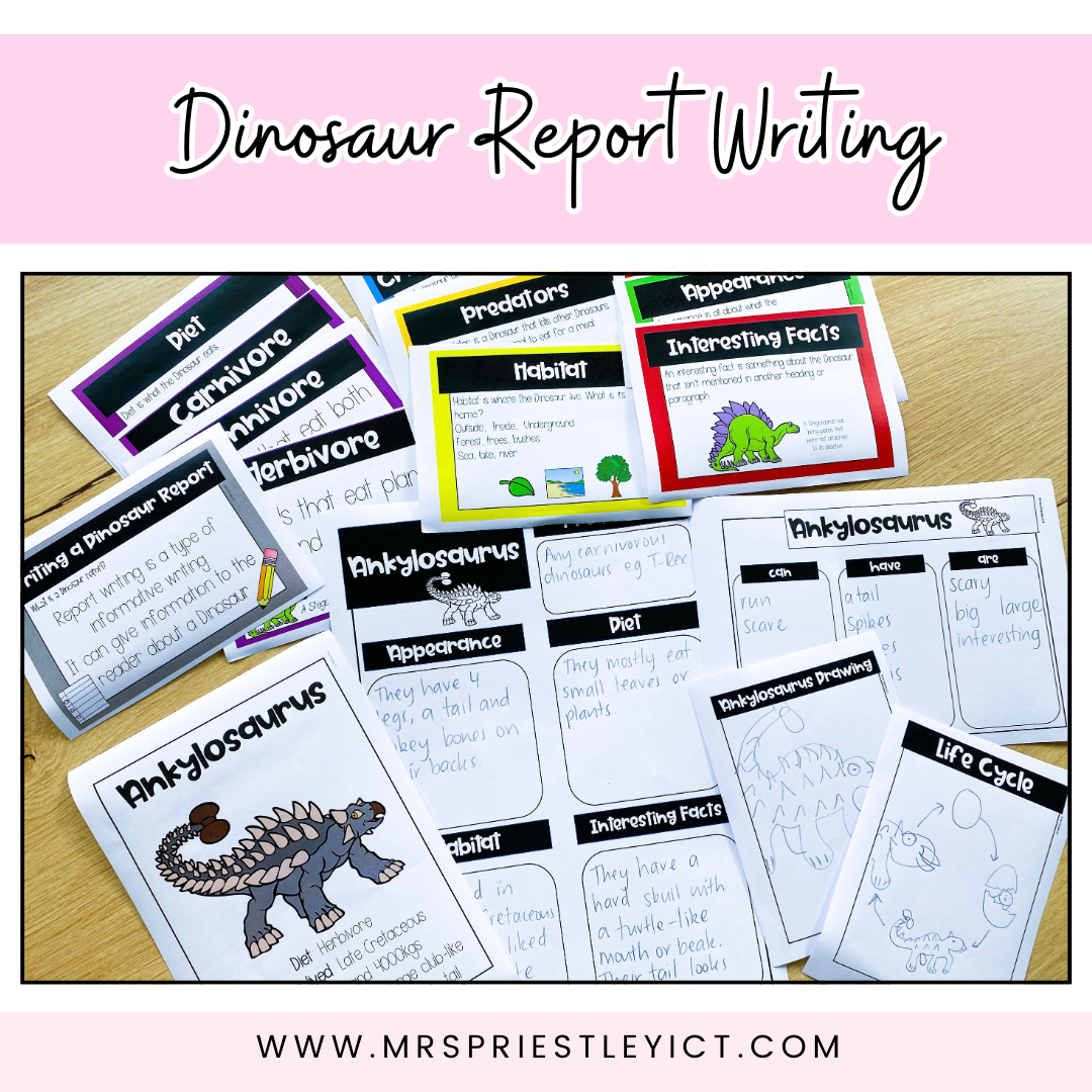 Dinosaur Report Writing