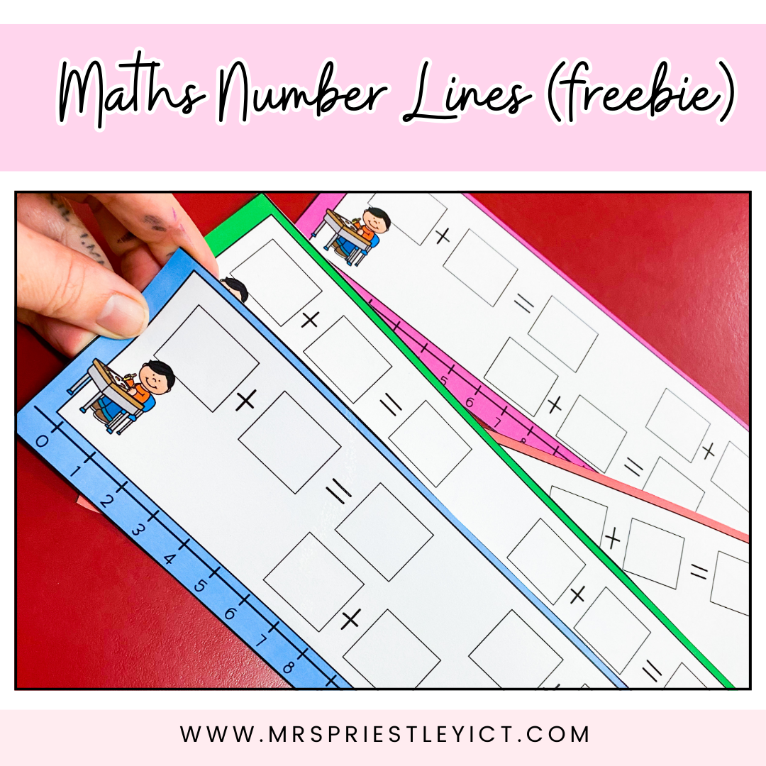 Med Math Number Line Maths Number Lines (freebie) – Mrs Priestley ICT