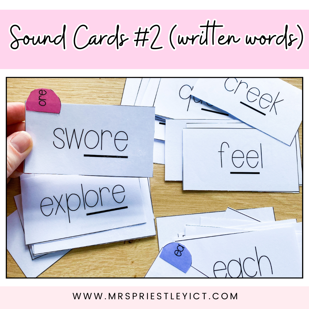 Sound Cards #2 (written words)