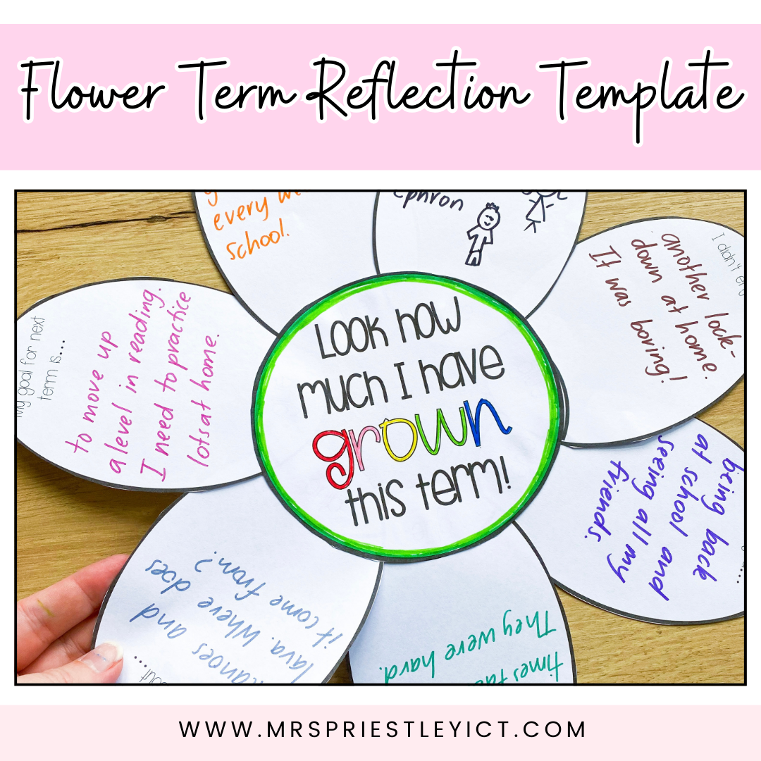 Flower term reflection template