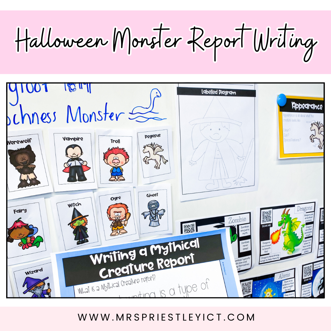 Halloween Monster Report Writing