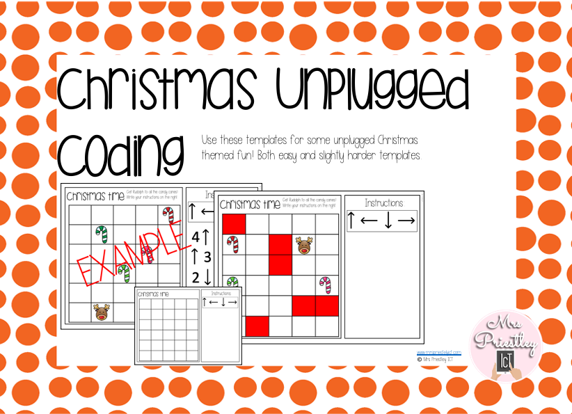 Christmas Unplugged Coding Templates