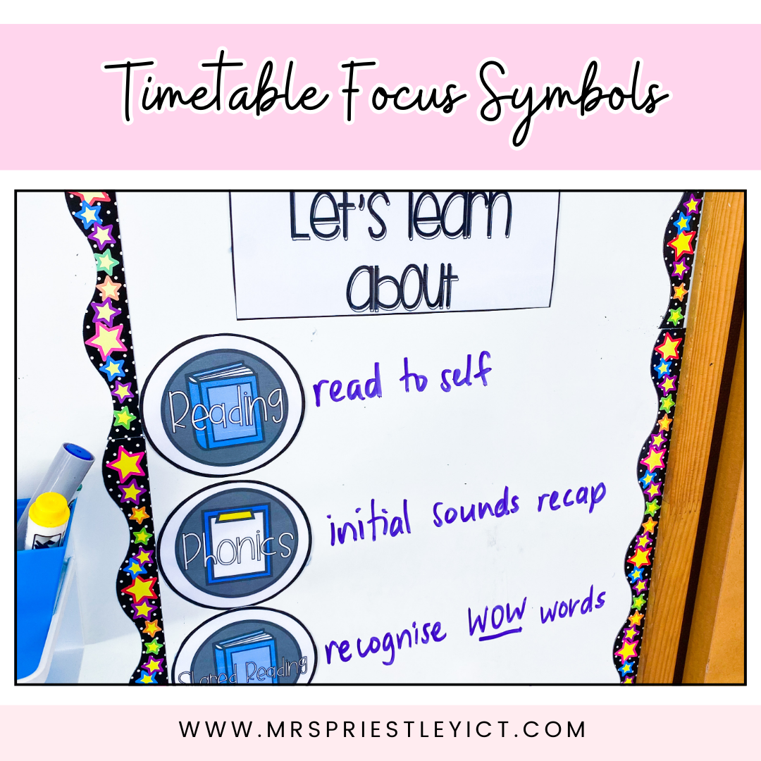 Timetable focus symbols