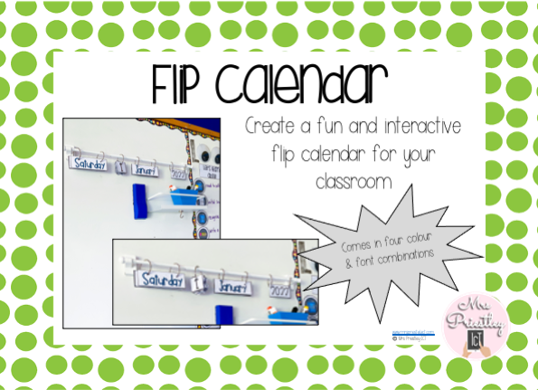 Flip calendar