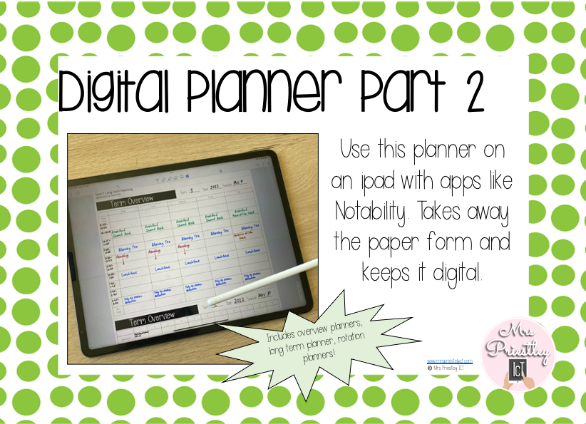 Digital Teaching Planner Part 2