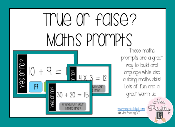 True or false? Maths prompts