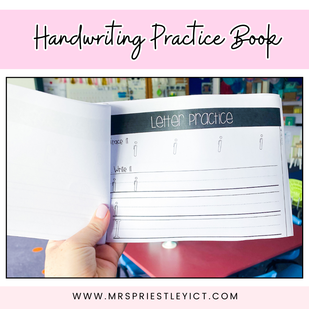 Handwriting practice book