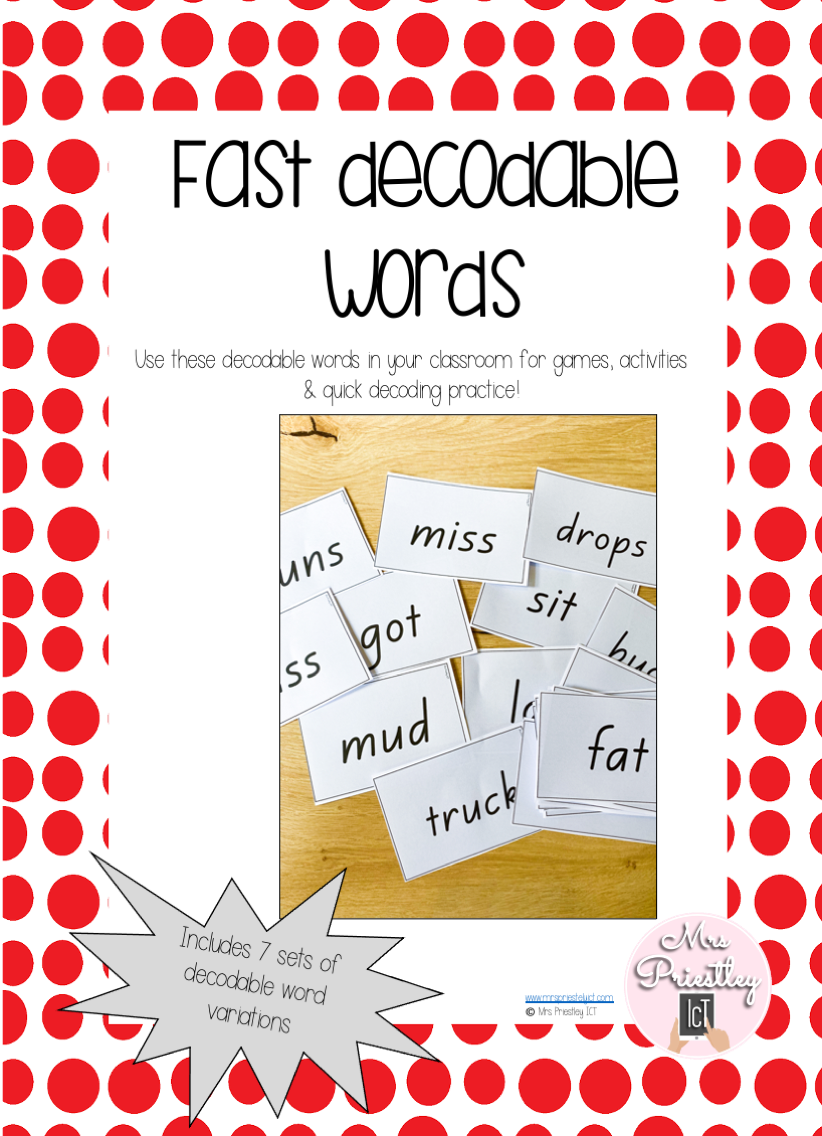 Fast decodable words