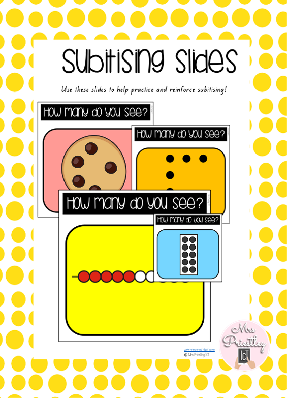 Subitising slides - for juniors