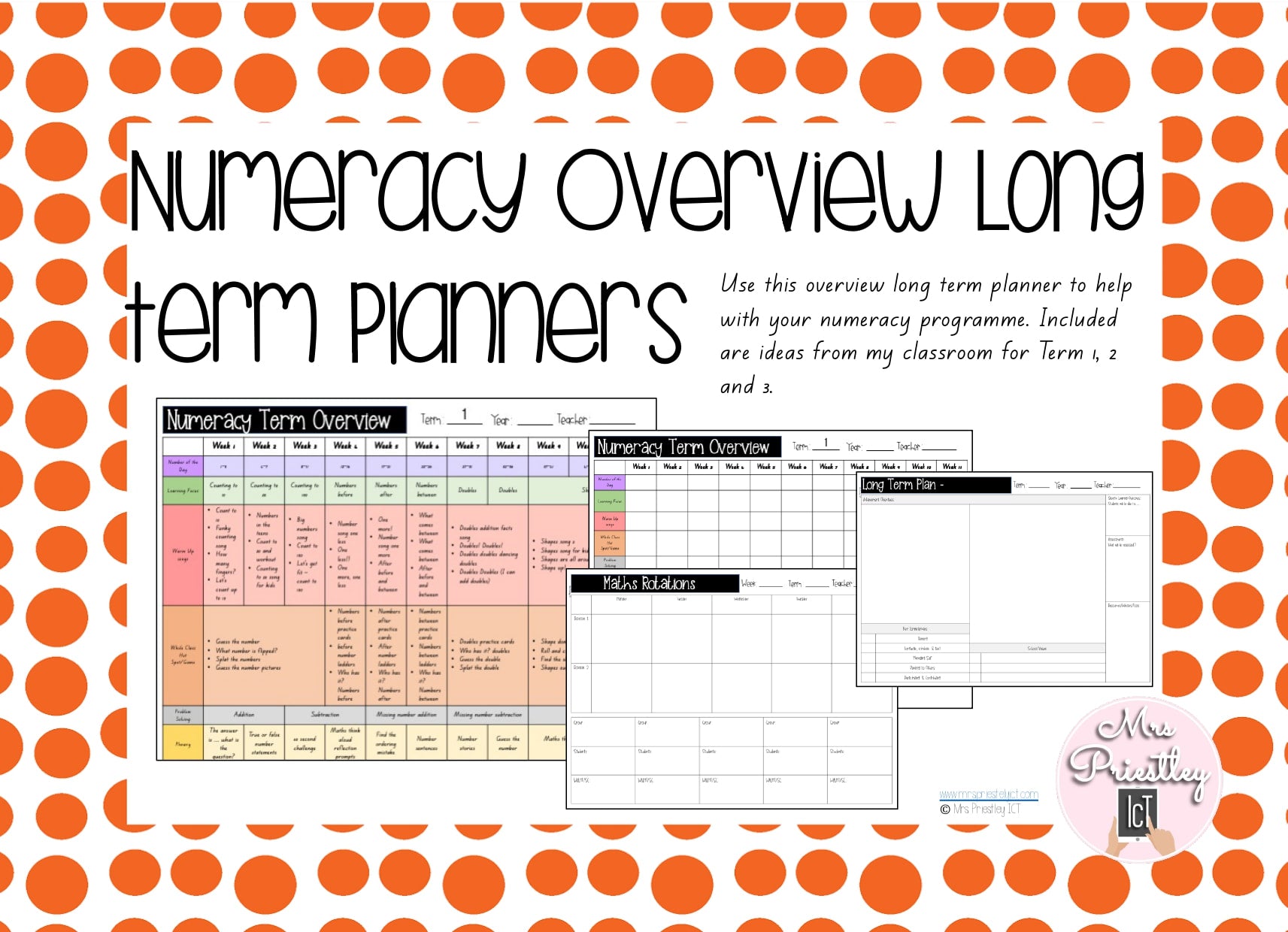 Numeracy Overview Long Term Planners